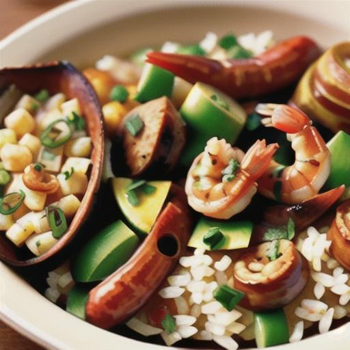 Shrimp, Sausage, and Fish Jambalaya