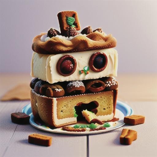 Gingerbread man fruit mince tart