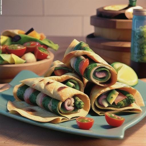 Zesty Tortilla Roll Ups