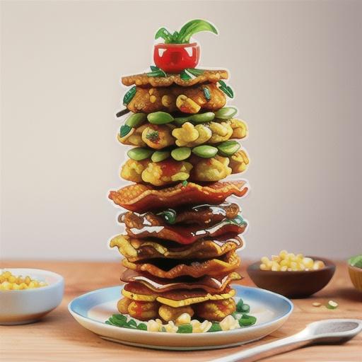 Crunchy corn fritters with sticky bacon jam recipe