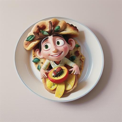 Egg & mango chutney flatbreads