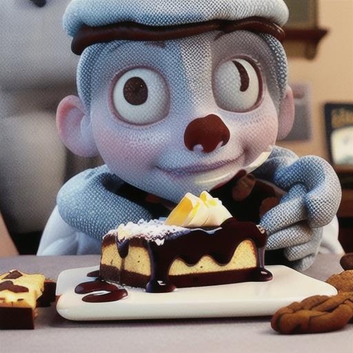 Chocolate bread and butter pudding