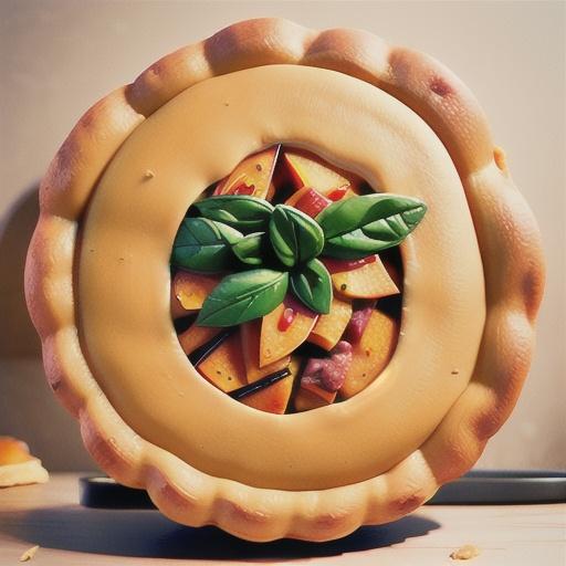 Sweet potato and pancetta tart