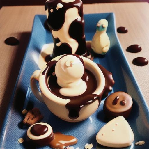 Mascarpone mocha salted caramel after-dinner platter