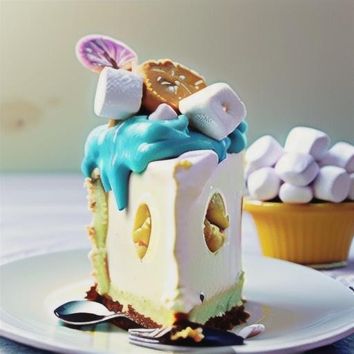 Fluffy lemon mallow slice recipe