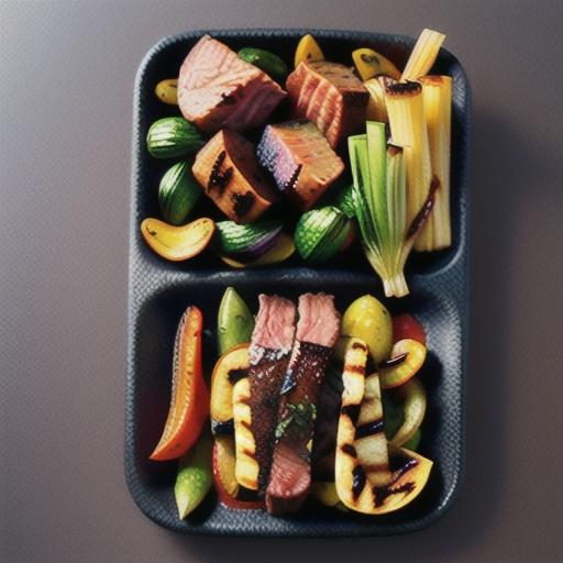 Chargrilled beef with fennel and sumac vegetables