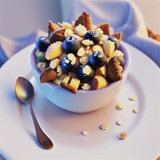 Apple and blueberry crumble