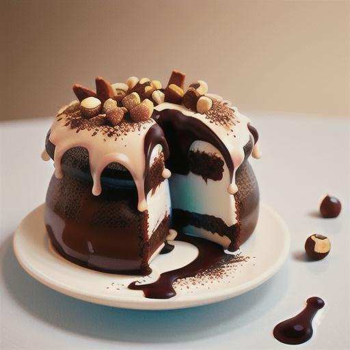 Choc-hazelnut lava puddings