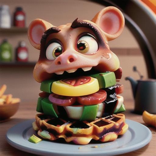 Bacon and Swiss Waffles