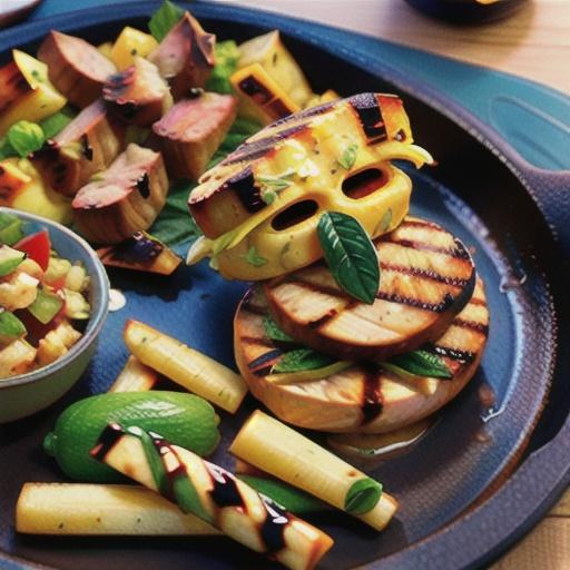 Grilled Turkey Tenderloin with Stuffing