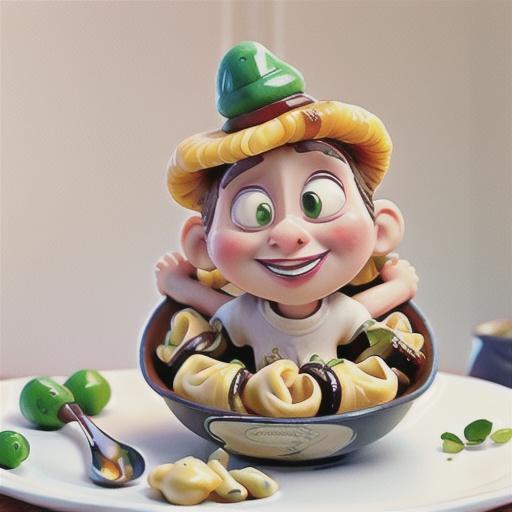 Tortellini with creamy mushroom and white wine sauce