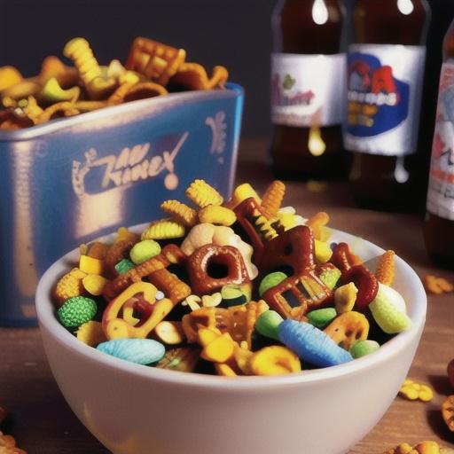 Sweet and Spicy Beer Nuts Chex Mix