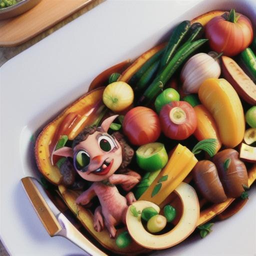 Tuscan lamb and vegetable bake