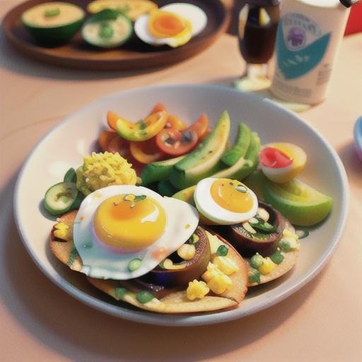 Arepas with Perico Style Eggs