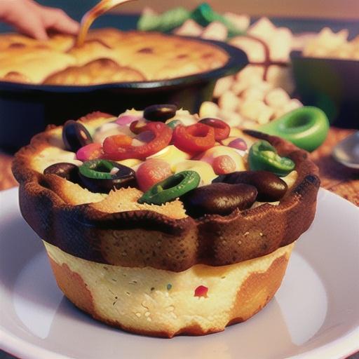 Baked Chili Cornbread Pot Pie
