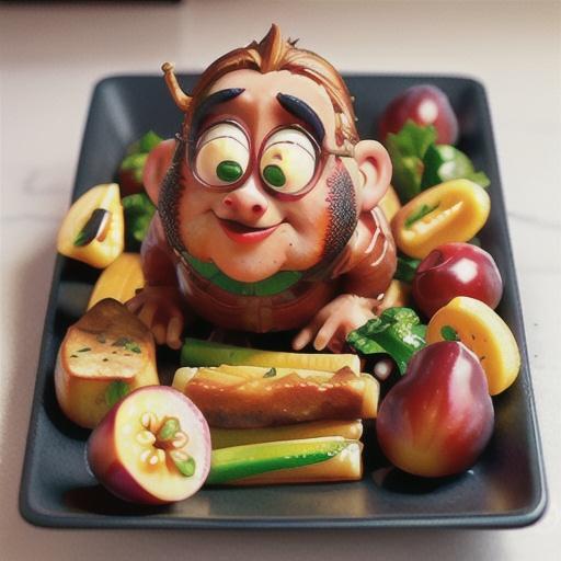 Pork with roasted plums