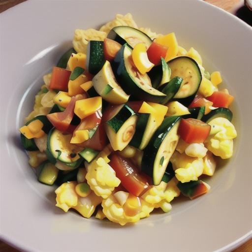 Zucchini Scrambled Eggs