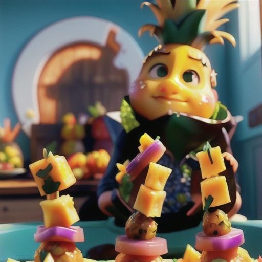 Ham and Pineapple Kabobs