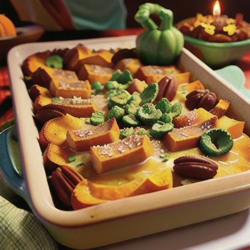 Butternut Squash and Pecan Casserole