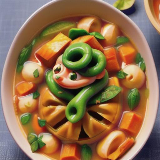 Pumpkin and tortellini soup
