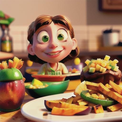 Sweet Potato Fries with Easy Fruit Salsa