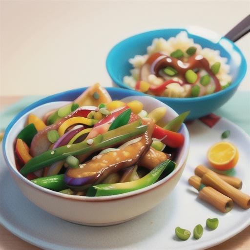 Hoisin and orange pork belly stir-fry