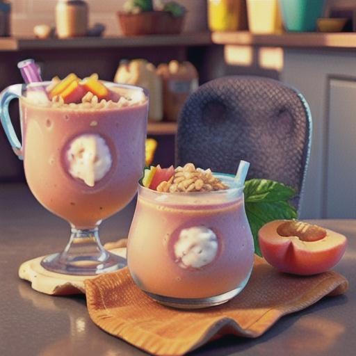 Orange Peach Oat Smoothie