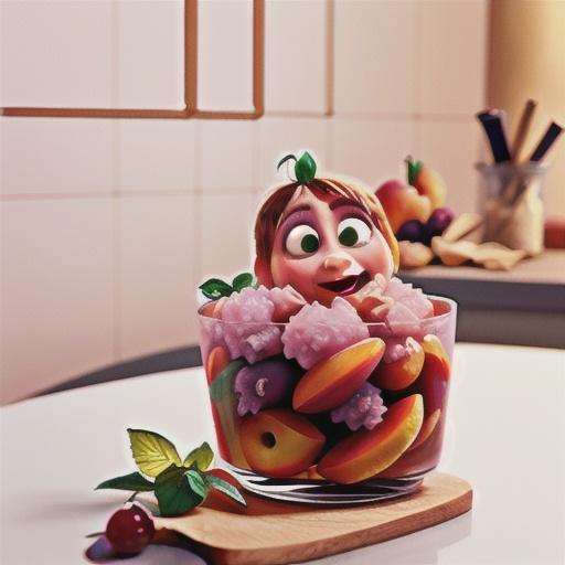 Rosewater and nectarine granita