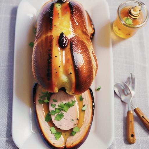 Orange, verjuice and honey roast turkey breast