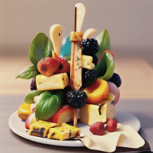 Blackberry-Basil Skewers