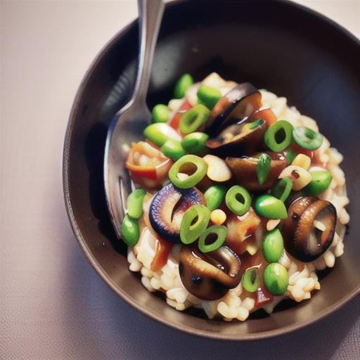Risotto boscaiola with mushroom and bacon
