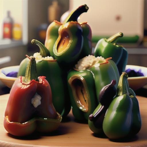 Spicy Vegetarian Stuffed Peppers