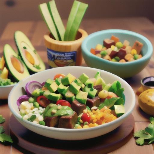 Tex-Mex Beef Bowl with Avocado Cilantro Dressing