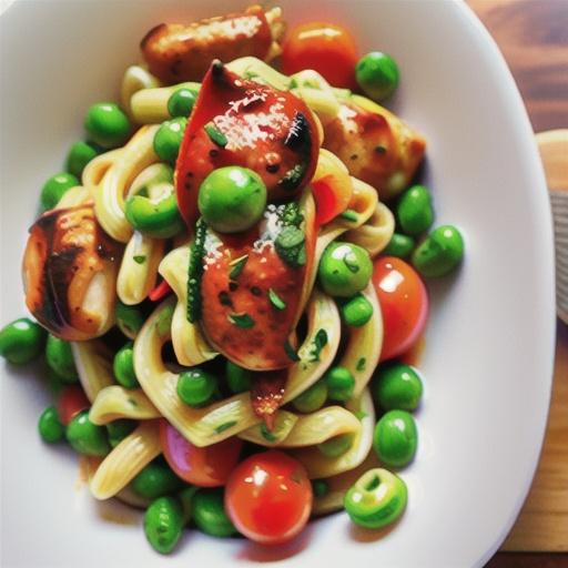 Chicken and chorizo pesto pasta