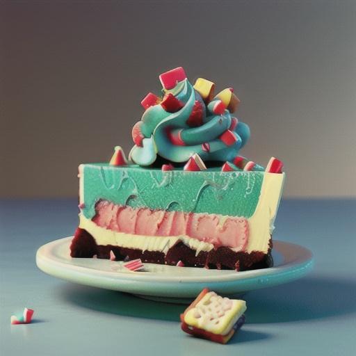 Peppermint swirl cheesecake slice recipe