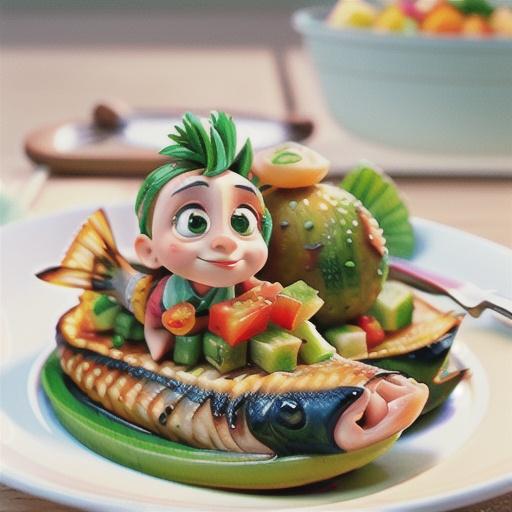 Crispy Baked Fish with Tropical Salsa