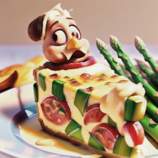 Chicken-Asparagus Quiche