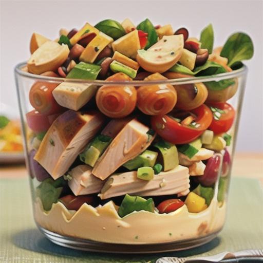 Summer Layered Chicken Salad