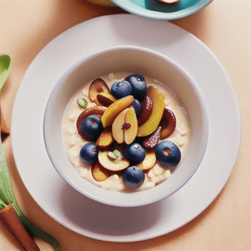 Cinnamon and pear porridge