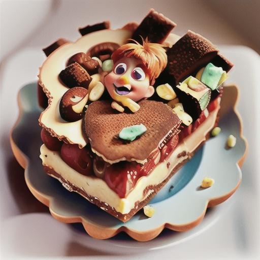 Fudgy ginger crunch slice