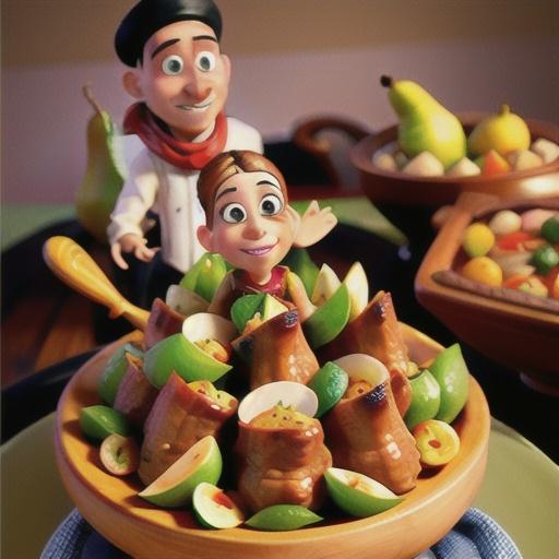 Beef and pear tagine