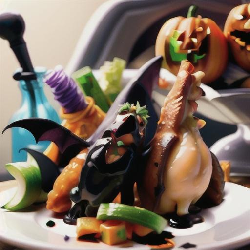 Halloween Black Bat Wings