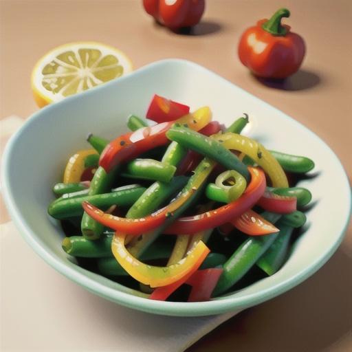 Green Beans with Colored Peppers (Crowd Size)