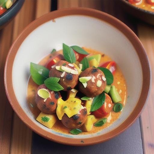 Massaman meatball curry