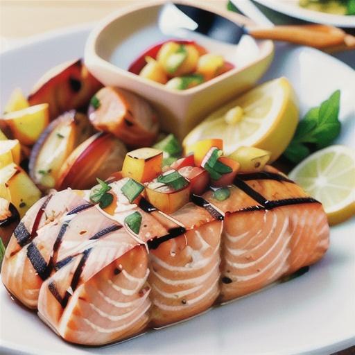 Grilled Marinated Salmon
