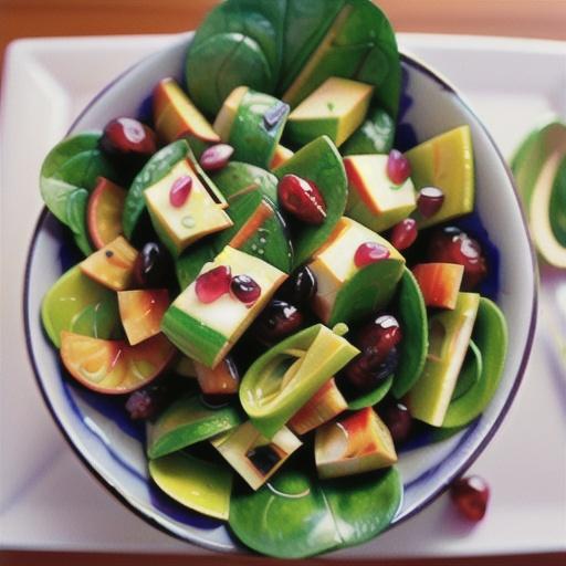 Spinach Salad with Cranberry Vinaigrette