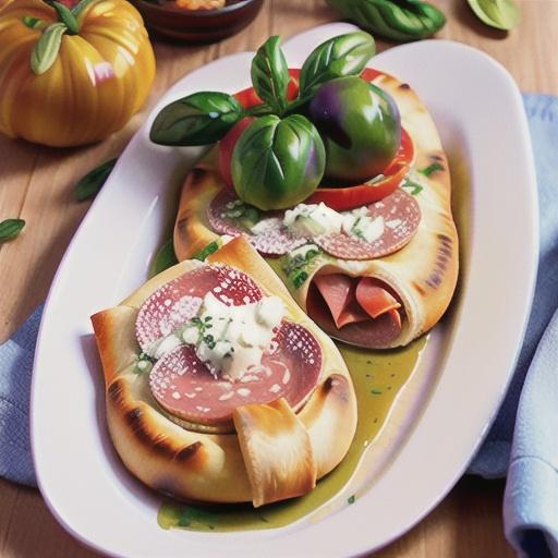 Ricotta & salami calzones