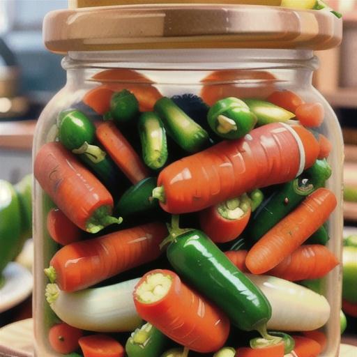Pickled Jalapenos and Carrots