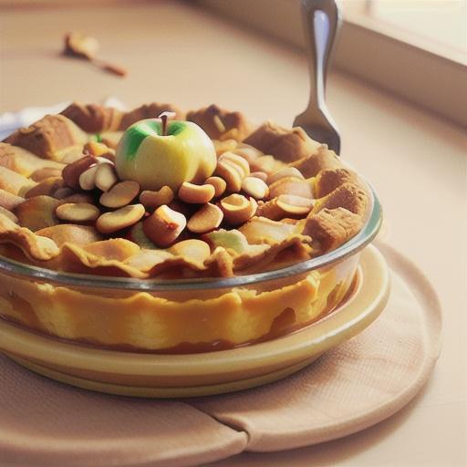 Caramel Apple Walnut Pie