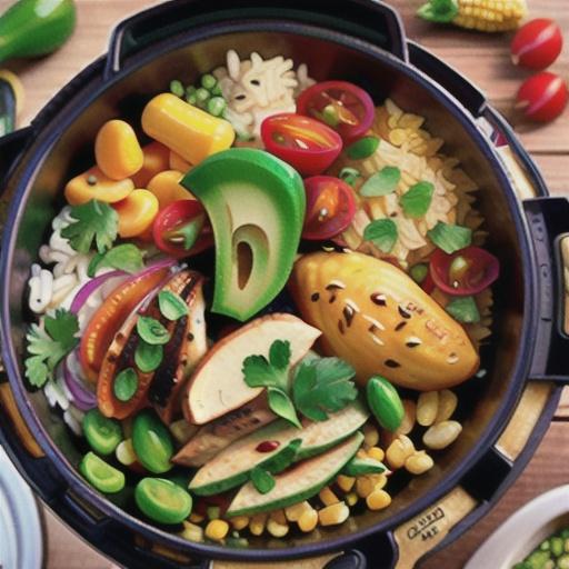 Instant Pot Mexican Chicken and Rice Bowls